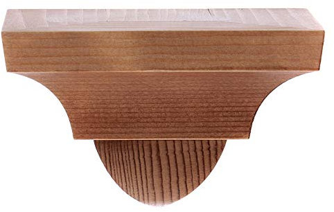 Holyart Wandkonsole für Statuen 9x11cm aus Holz patiniert