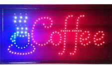 = COFFEE = THE ORIGINAL SSS® LED SIGN FLASHING Bright Animated POWERFUL NEON HANGING CHAIN FRONT SHOP DISPLAY