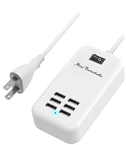 USB Charging Station, 6 Ports Desktop Charger Station for Multiple Devices
