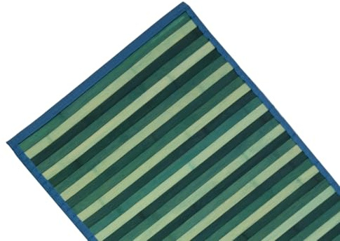 BIANCHERIAWEB Tappeto Bamboo Degradè In Varie Colorazioni 50x290 cm Azzurro