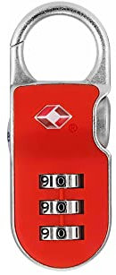 Yale YTP2/26/216/1R Travel Sentry Approved Clip On Padlock - Red SA Combination, 26mm