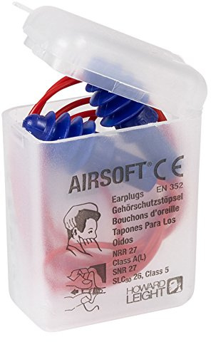 Honeywell 1030612 Howard Leight PVC AirSoft Multi-Use Corded Earplugs in Individual Boxes (pack of 50 pairs)