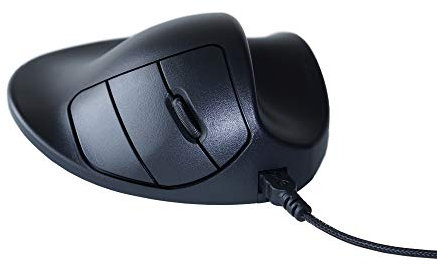HandshoeMouse Original Wired Small - Optische Maus - Ergonomisch Design - Rechtshändiger - Mit USB Kabel