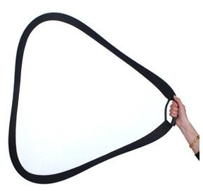 StudioKing Reflektor mit Griff Silber/Weiss CRGSW60 60 cm