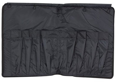 Ortola 4095-083 - Funda baquetas batería, 11 compartimentos, color azul y negro