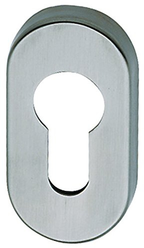 Alpertec Edelstahl PZ Rosette oval Drückergarnitur Türdrücker Türbeschläge, 62 x 31mm, 32854950K1