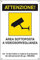 takestop® Cartello attenzione Area sottoposta a videosorveglianza SEGNALETICA DIREZIONALE Sicurezza Avvertimento PLASTIFICATO
