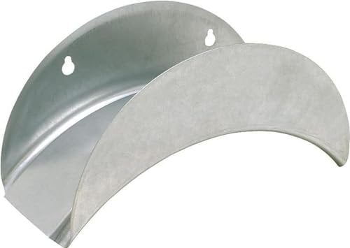 Geka 5109 Werkstatt-Wandschlauchhalter 280x130mm aus Stahlblech verzinkt, Silber, 18 x 8 x 13 cm