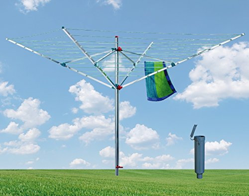Blome Wäschespinne Alustar 60 m, Aluminium, Silber, 180 x 25 cm