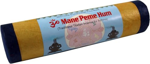 Räucherstäbchen aus Tibet und Nepal, 40 g, Mane Peme Hum Incense | Mischung edelster Kräuter und Öle, ideal für Meditation und Entspannung, perfektes Aroma für Ihr Zuhause