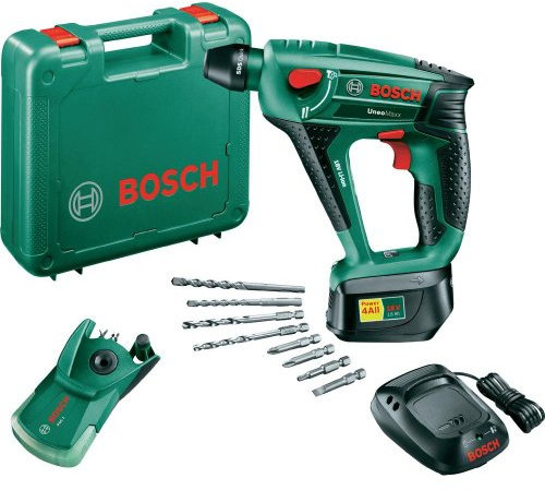Bosch Uneo Maxx - Martillo rotatorio (Ión de litio, 18V, 1 kg, Negro, Verde)