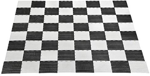 Uber Games Garden Chess Board (32 Black, 32 White), 136cm x 136cm | 2 Players, Age 8+, 64 Plastic Tiles