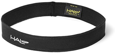 HALO Headband Banda para el Sudor Delgada, 1 Pulgada, Negro (HSBLACK-1)
