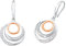 Amor Ohrhänger 925 Sterling Silber Damen Ohrschmuck, mit Zirkonia synth., 3 cm, Bicolor, Kommt in Schmuck Geschenk Box, 9596805