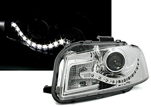Eagle Eyes Scheinwerfer Set in Klarglas Chrom, mit LED Tagfahrlicht Optik