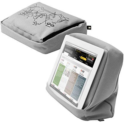 Bosign Tabletpillow Hitech 2 Tablet-Kissen 27 x 22 cm-Silber, Bezug Polyester, Silikon, h 9,5 cm