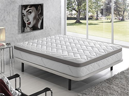 Living Sofa MATRATZE Silver-LUX 135X190 ORTHOPÄDISCHE MEMORYSCHAUM Memory Foam HÖHE 25 cm | SPEZIELLEN BIOSCHAUM-Kern | HÄRTEGRAD H2-H3 | VOLLSTÄNDING MIT EINEM Silber-Schutz UMGEBEN