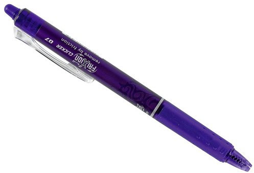 Pilot BLRT-FR7-V Frixion Penna a Inchiostro Clicker retrattile cancellabile, Sfera 0.7 mm, Viola, 1 pezzo