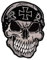 Totenkopf mit Eisernen Kreuz bestickt Rücken Patch 19 x 26 cm