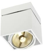 SLV KARDAMOD | LED Deckenlampe, Innenbeleuchtung, Dreh- und schwenkbare LED Deckenleuchte, Decken-Strahler, Spot Innenleuchte | Einflammig, Eckig, Weiß, GU10, max. 75W