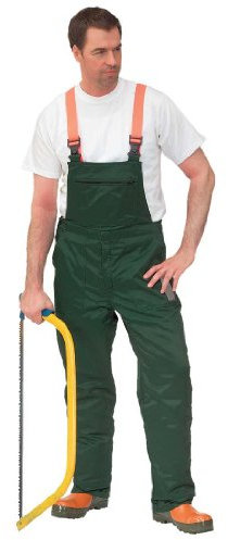 Unbekannt Schnittschutzhose für Forstarbeiten - Latzhose mit Schnittschutzeinlage nach EN 381 Klasse 1, 90