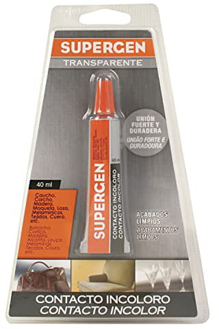 Pegamento Supergen Incoloro 40 ml.