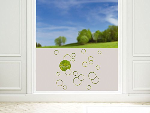 GRAZDesign Fensterfolie Bad Blickdicht - Sichtschutzfolie Shower Badezimmer - für Dusche & Fenster - Made IN Germany - 80x57cm / Motiv: Shower