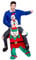 Wicked Costumes Official Carry Me® Christmas Elf Adult Costume - One Size