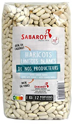 Sabarot - Haricots lingots blancs - Sachet 1kg
