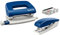 Leitz Mini Heftgerät und Locher-Set, Für 10 Blatt, Ergonomische Form, Blau, NeXXt-Serie, 55076035