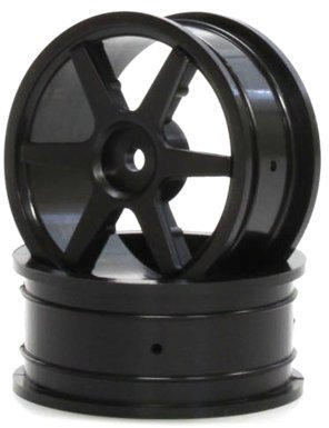 Felge 6-Speichen, schwarz, 24mm