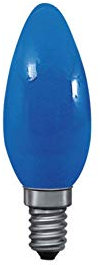 Paulmann 40224 Glühlampe Kerze Leuchtmittel 25Watt E14-Sockel Blau 230V 1 Lumen