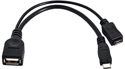 eStoreBlacell Generic b505 Estoreimport Micro USB Host OTG Cable with USB Power for Samsung Phone I9100 I9300 I9220 9250