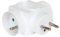 DEBFLEX Rallonge Electrique - Prise Electrique - MultIPrise Electrique - Prise MultIPrise - Adaptateur MultIPrise - TrIPlette lectrique - Triplite 2X16A+1X6A Carr BLC Laterale Vrac 714790 Blanc