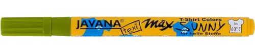 KREUL 90665 - Textil Marker fine, hellgrün, mit unempfindlicher Faserspitze, Strichstärke circa 1 bis 2 mm, Stoffmalstift für helle Stoffe und Textilien, waschecht nach Fixierung