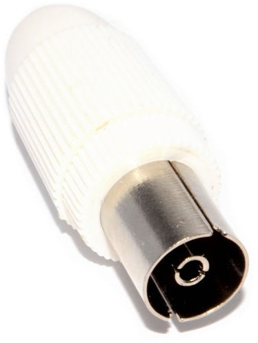 kenable Screw On Female RF Socket for TV Freeview Aerial Coax Cable Adapter