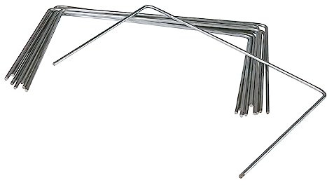 Windhager Metall-Heringe Erdanker Bodenanker Befestigungsanker Befestigungshering, verzinkt, 15 x 25 cm x Ø 4mm, 10 Stück