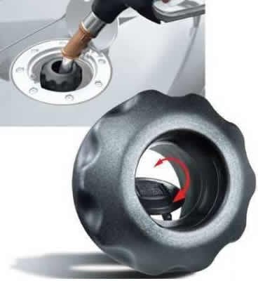 Easycap Tankdeckel Tanken wie in der DTM und Formel 1 Schraubverschluss (Schwarz)