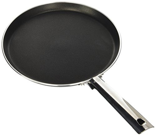 BALLARINI Crepiera con rivestimento antiaderente, Alluminio, Diametro 25 cm, Nero, Rialto