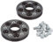 H&R DRA-System Spürverbreiterungsatz 40mm pro Achse - Lochkreis 5x100 - Mittenzentrierung 54,1mm - System M12x1,5 - kompatibel mit Audi/Seat/Skoda - Schwarz