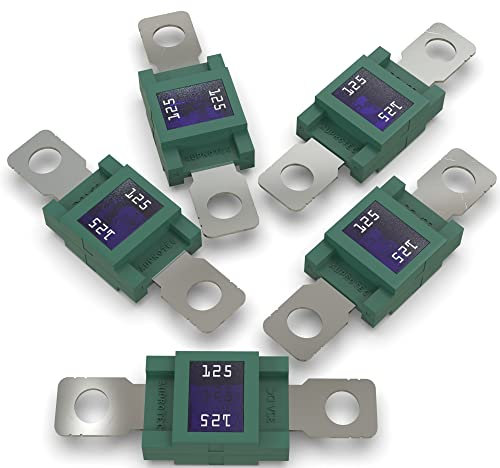 AUPROTEC Mega Hochstromsicherung Schraubsicherung 80A - 500A Auswahl: 125A Ampere grün, 5 Stück