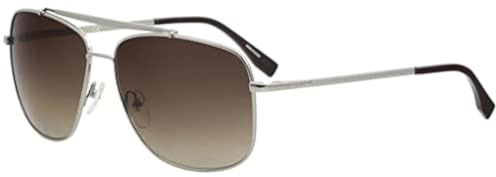 Lacoste Men's L188S L188S 035 59 Rectangular Sunglasses 59, Light Gunmetal