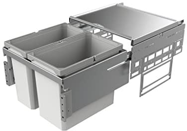 Naber, Cox® Base 1T 500-2. Abfallsammler, hellgrau, Höhe 360 mm