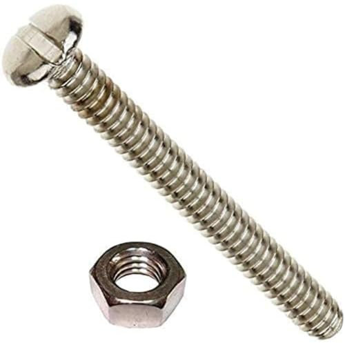 Bulk Hardware BH03615 Vis d'assemblage à tête cylindrique/fente, Set de 10 Pièces