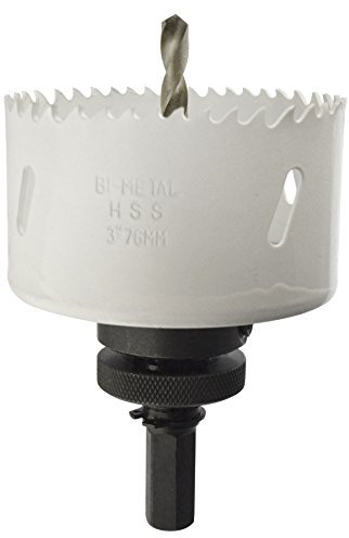 76mm HSS Hole Saw Holesaw Bi-Metal Blade Cutter Drill and Drill Adaptor Arbor