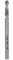 KS TOOLS 129.5525 Foret de Centrage Diamètre 6, 35 mm Longueur 105 mm