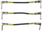 Ernie Ball - Cable de conexión para pedales, acodado/acodado, 15,2 cm, 3 unidades, color negro