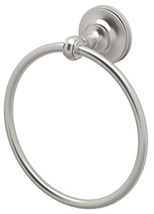 Gatco 4022 Tavern Towel Ring, Satin Nickel 6.5 Inch