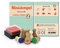 Stemplino Stempelset Himmel - 8 Ministempel aus Holz Plus Stempelkissen, Mini Stempel Set Mix: Vögel, Sterne, Wolke, Stern, Sonne, Saturn, Sternschnuppe, Mond