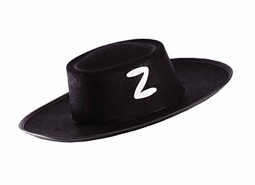 CAPPELLO CAVALIERE NERO ZORRO PICCOLO PER TRAVESTIMENTO CARNEVALE